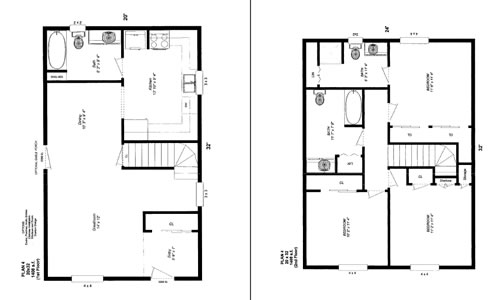 14 X 32 Cabin Floor Plans