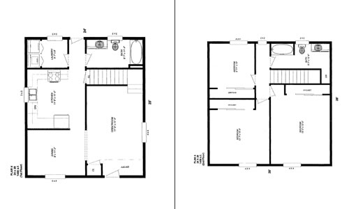 Cabin Floor Plans 20x24 Joy Studio Design Gallery Best